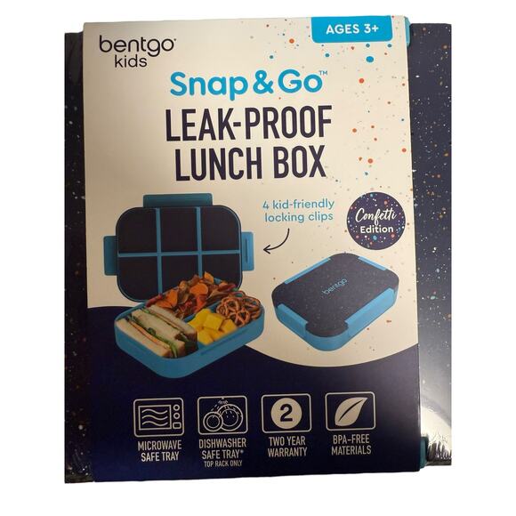 Bentgo Kids Snap & Go Leak-Proof Lunch Box, Confetti Edition - Picture 2 of 4